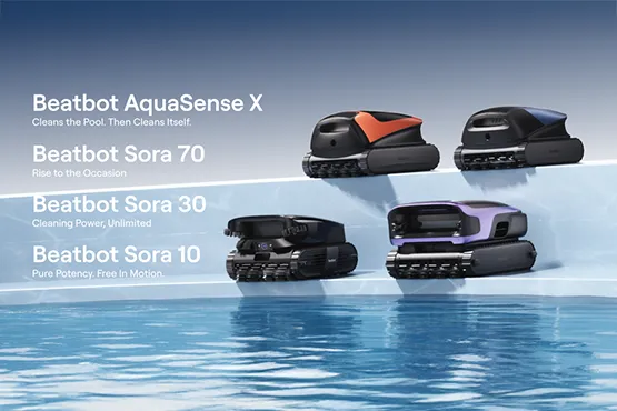 Beatbot robotic pool cleaners lineup for above ground pools and pool maintenance solutions